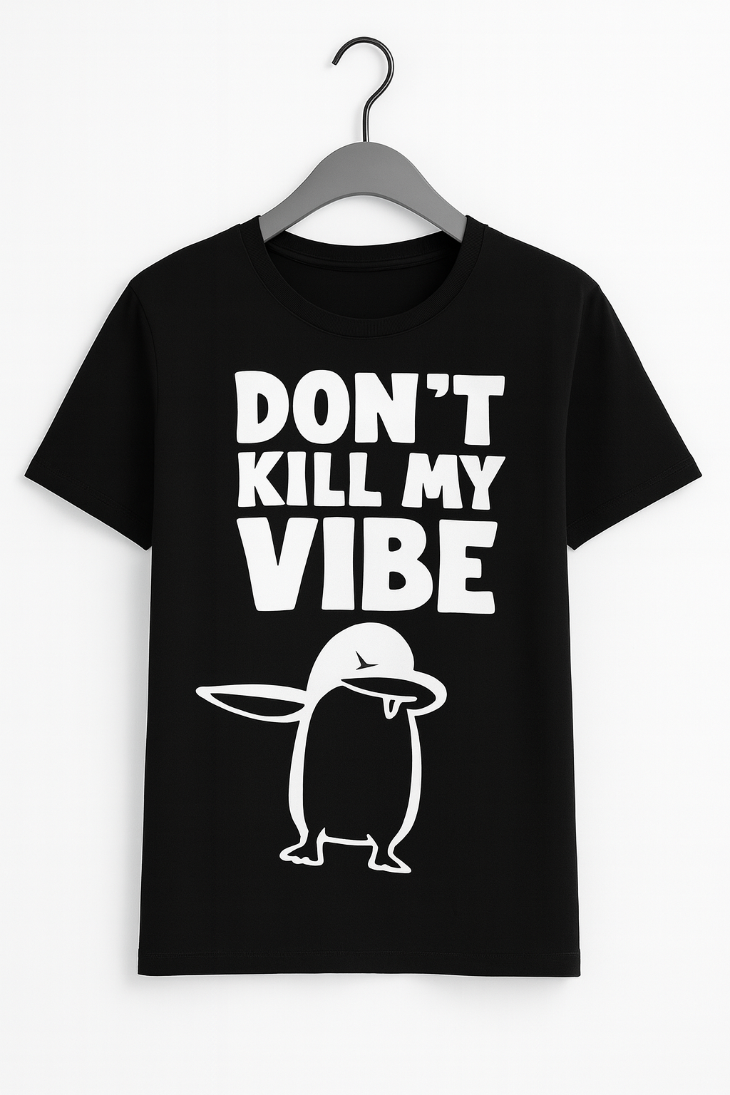 Don't Kill My Vibe Penguin T-Shirt - Differences Not Disabilities
