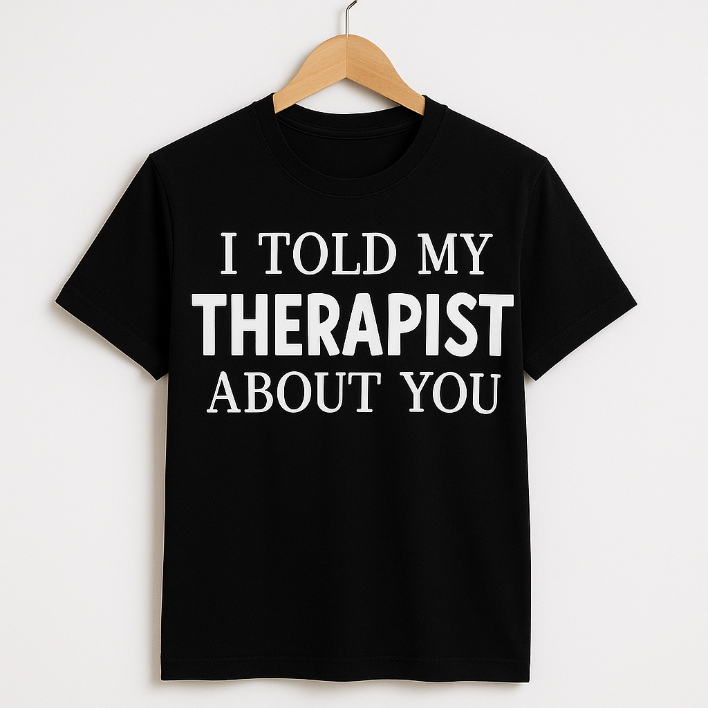I Told My Therapist About You T-Shirt - Differences Not Disabilities