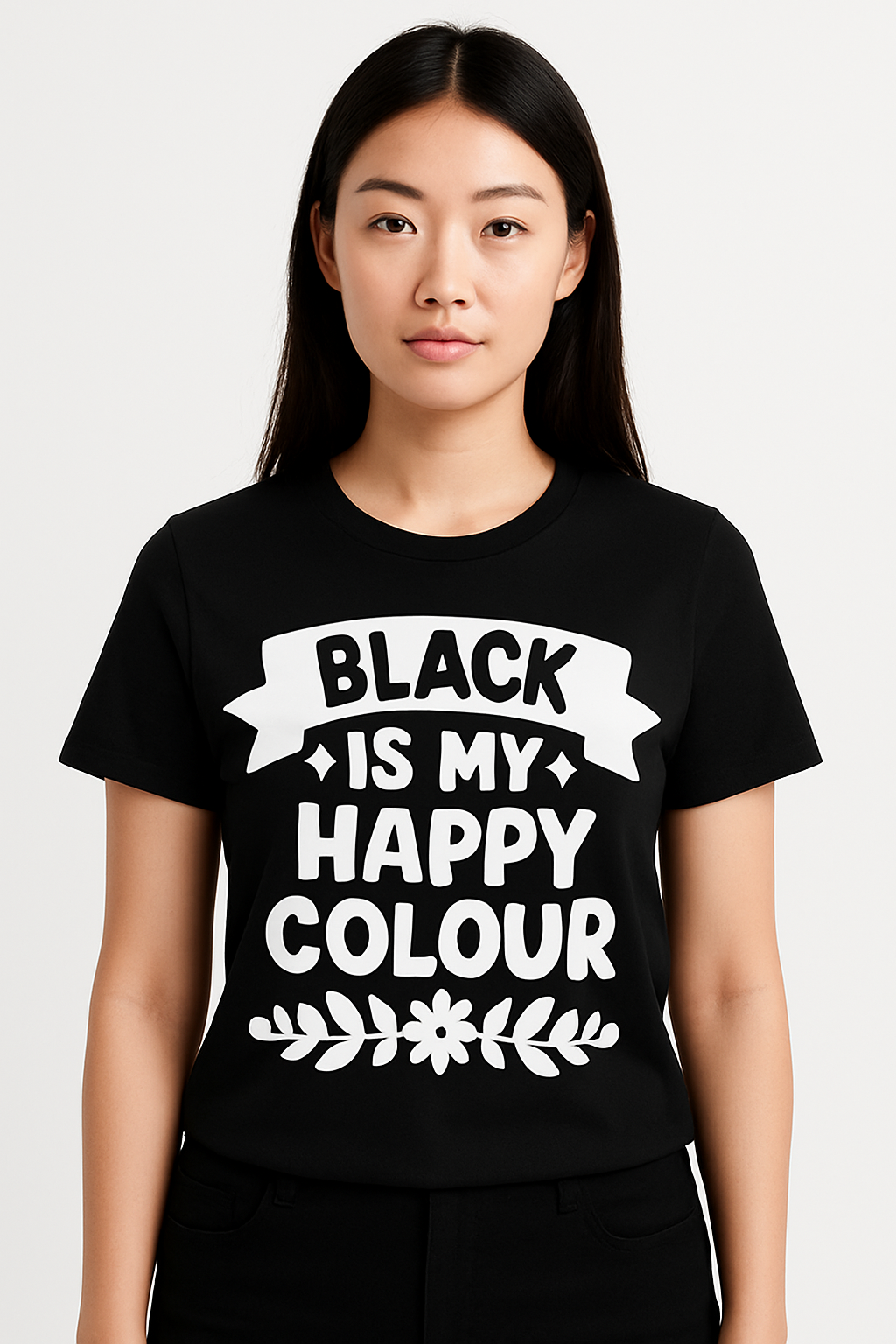 Black Is My Happy Colour T-Shirt - Differences Not Disabilities