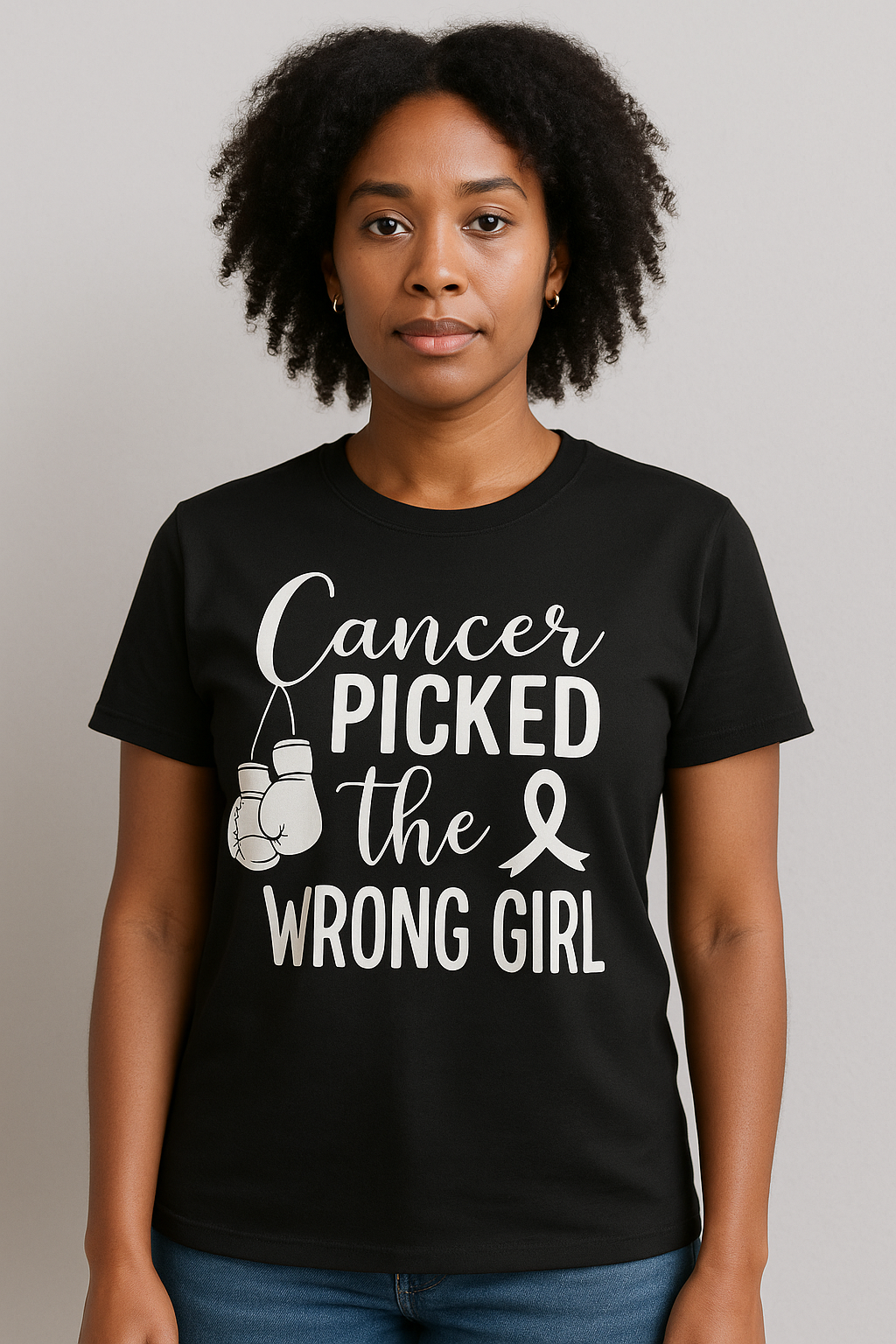 Cancer Picked The Wrong Girl T-Shirt - Differences Not Disabilities