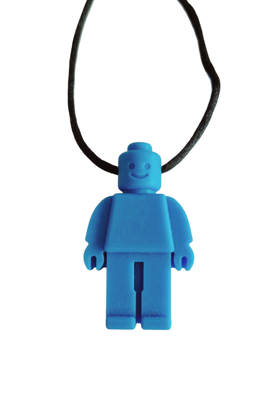 Block Figure Chew Necklace: A Fun and Functional Sensory Tool - Differences Not Disabilities