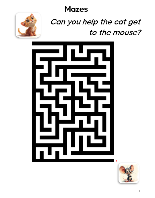 Mazes Booklet: Fun and Challenging Maze Adventures ...
