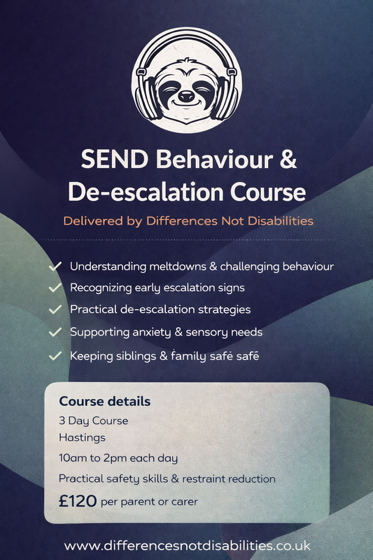 Hastings SEND Behaviour & De-escalation Course for Parents and Carers