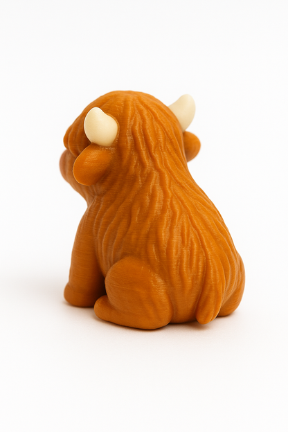 Highland Cow 3D Printed