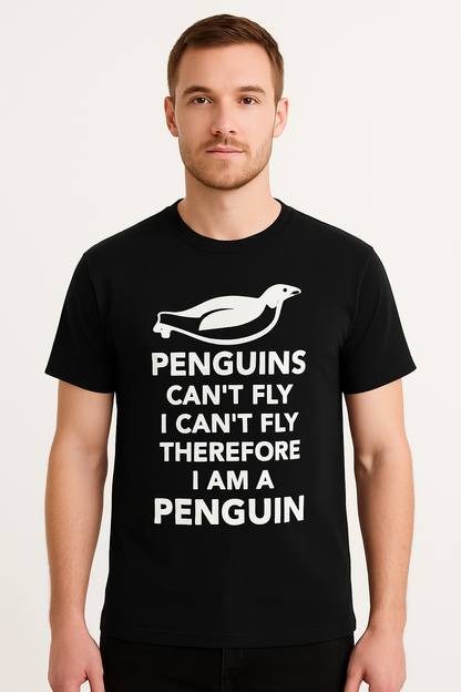 Penguins Can't Fly T-Shirt - Differences Not Disabilities