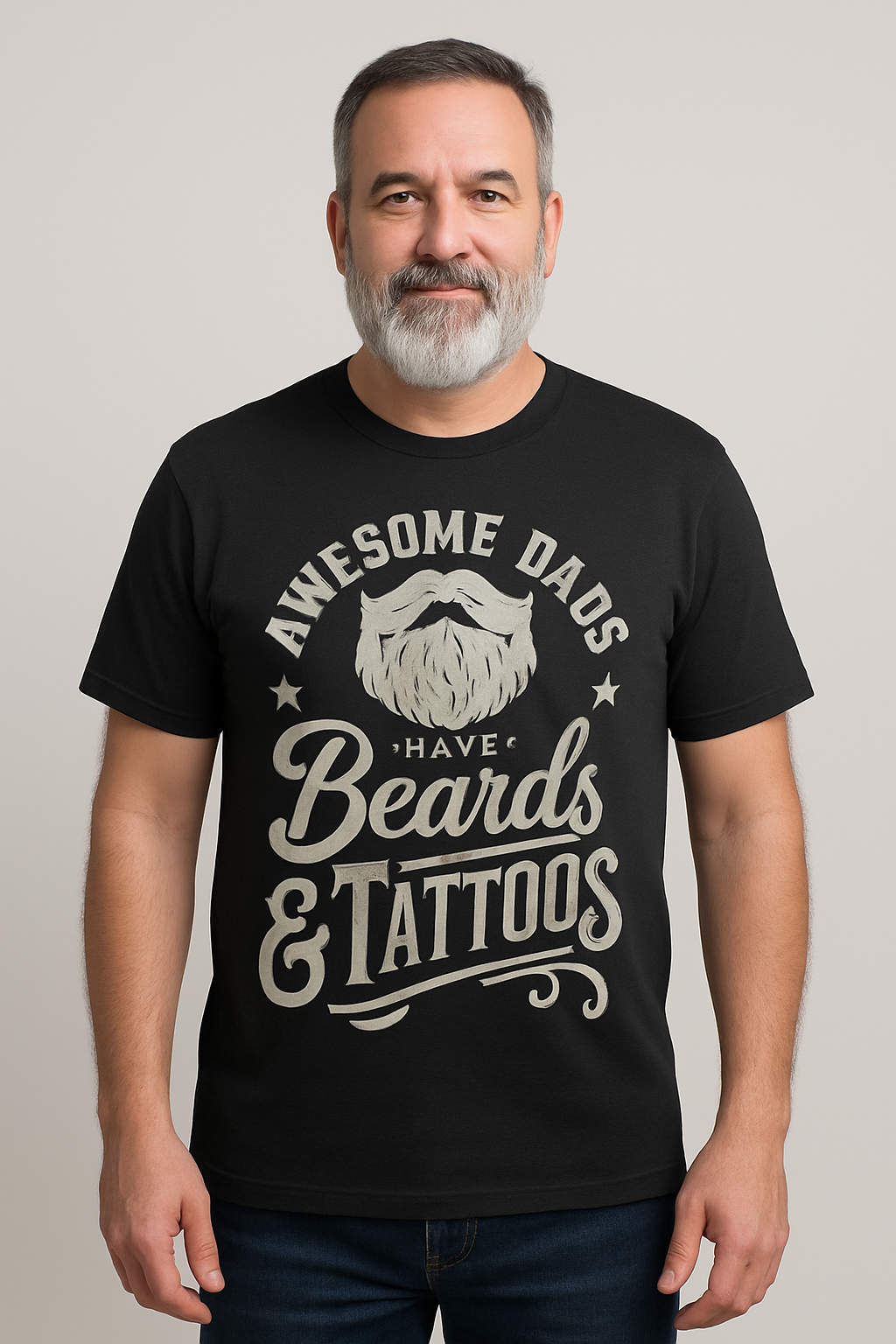 Awesome Dad's Have Beards And Tattoos T-shirt