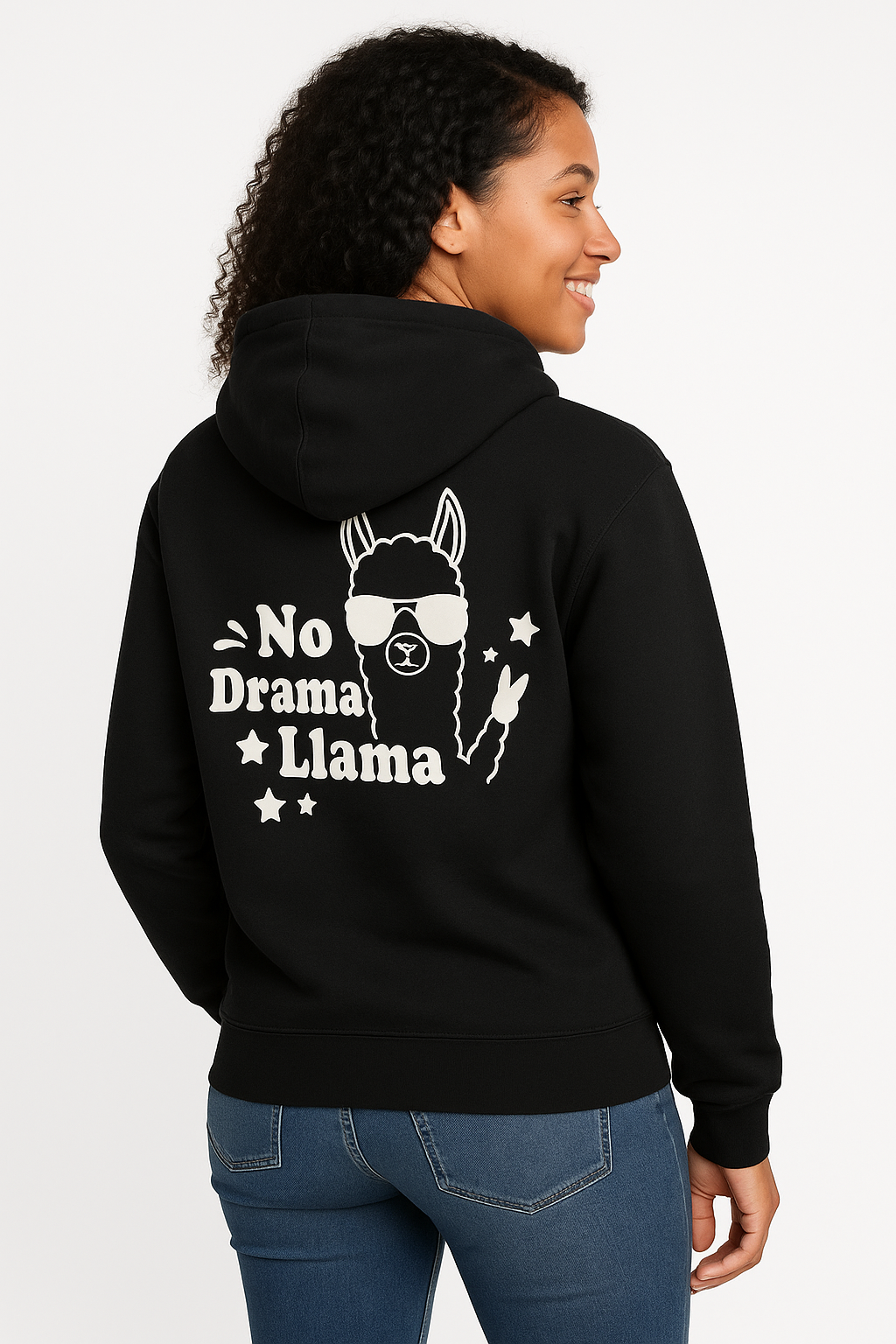 No Drama Llama Hoodie - Differences Not Disabilities