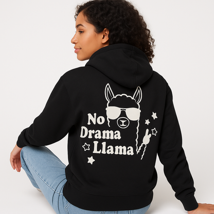 No Drama Llama Hoodie - Differences Not Disabilities