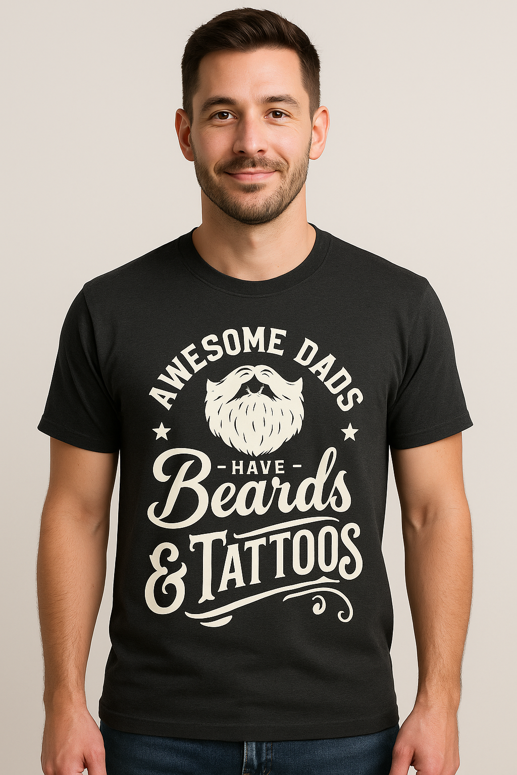 Awesome Dad's Have Beards And Tattoos T-shirt