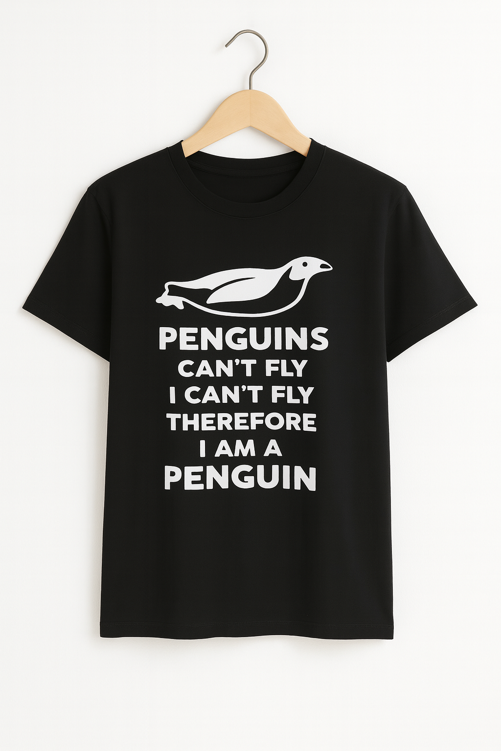 Penguins Can't Fly T-Shirt - Differences Not Disabilities