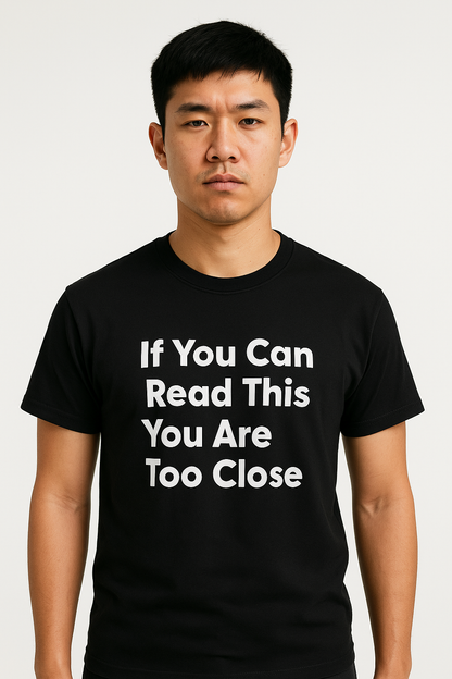 If You Can Read This You Are Too Close T-Shirt - Differences Not Disabilities