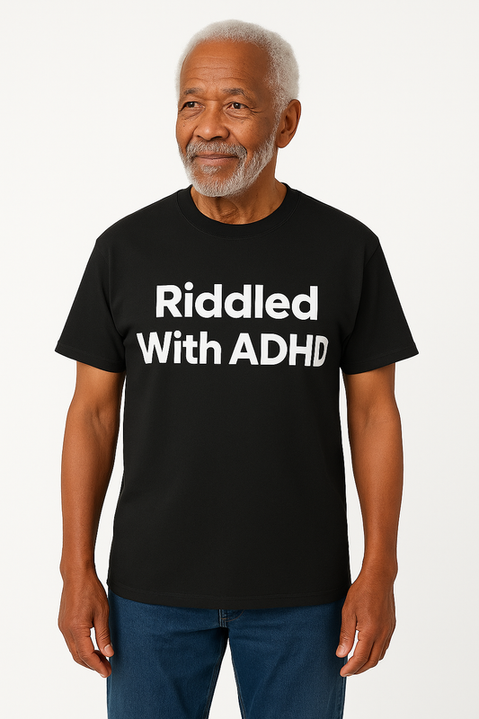 Riddled With ADHD - T-Shirt - Differences Not Disabilities