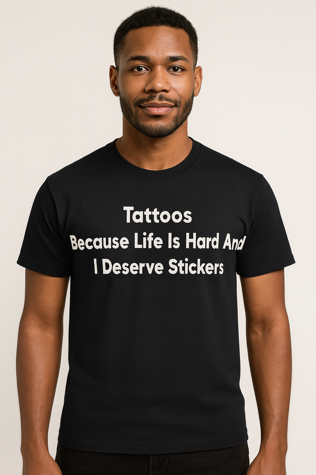 Tattoos Because Life Is Hard And I Deserve Stickers Tshirt