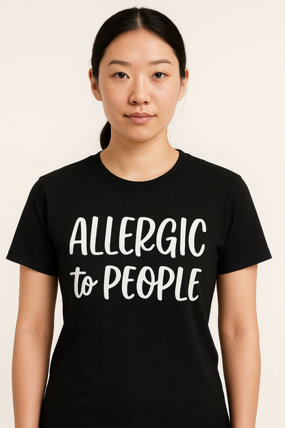 Allergic To People T-Shirt - Differences Not Disabilities