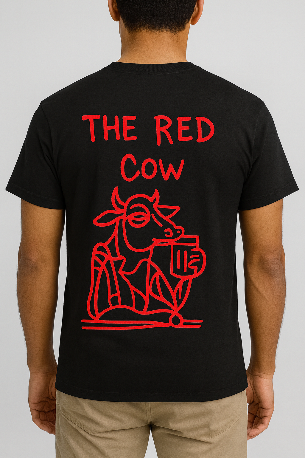 Nina Style Red Cow Picasso Top