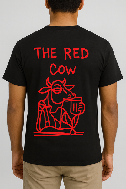 Nina Style Red Cow Picasso Top