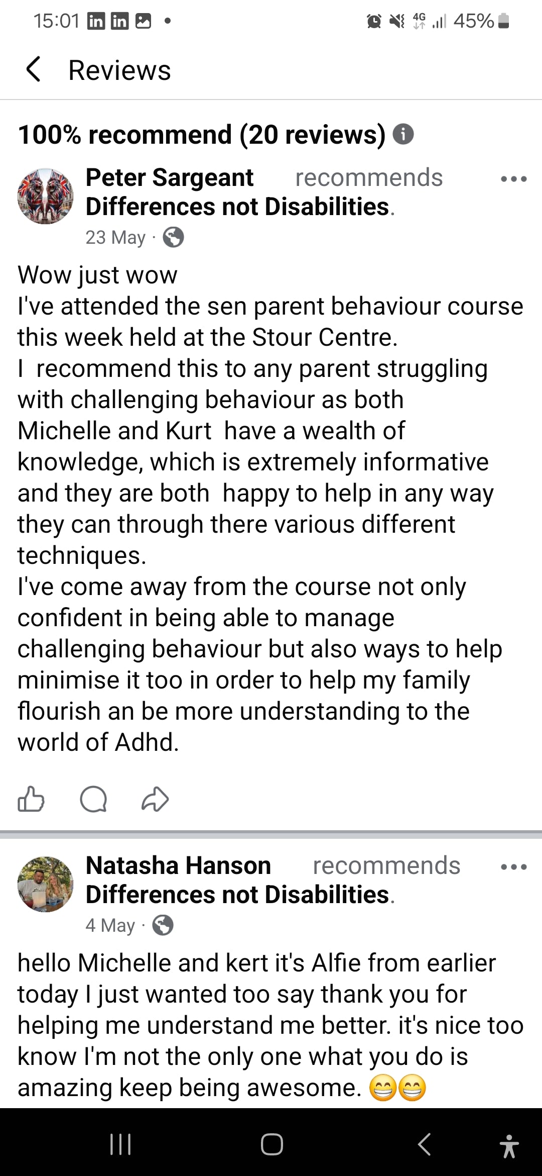 Ramsgate Parent SEND Challenging Behaviour Course