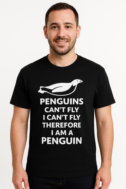 Penguins Can't Fly T-Shirt - Differences Not Disabilities