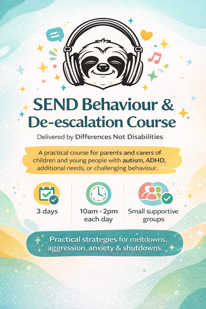 Hastings SEND Behaviour & De-escalation Course for Parents and Carers