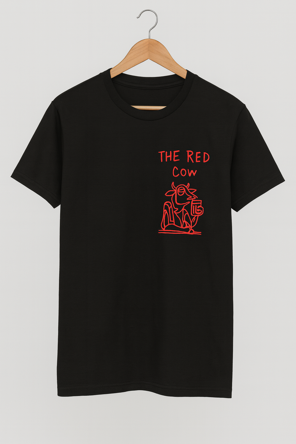 Nina Style Red Cow Picasso Top