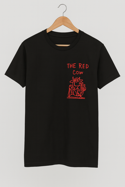 Nina Style Red Cow Picasso Top