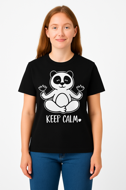 Keep Calm Chill Panda T-shirt - Differences Not Disabilities
