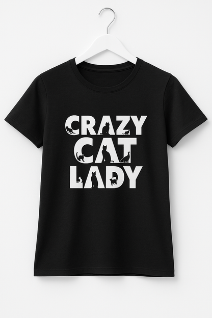 Crazy Cat Lady T-Shirt - Differences Not Disabilities