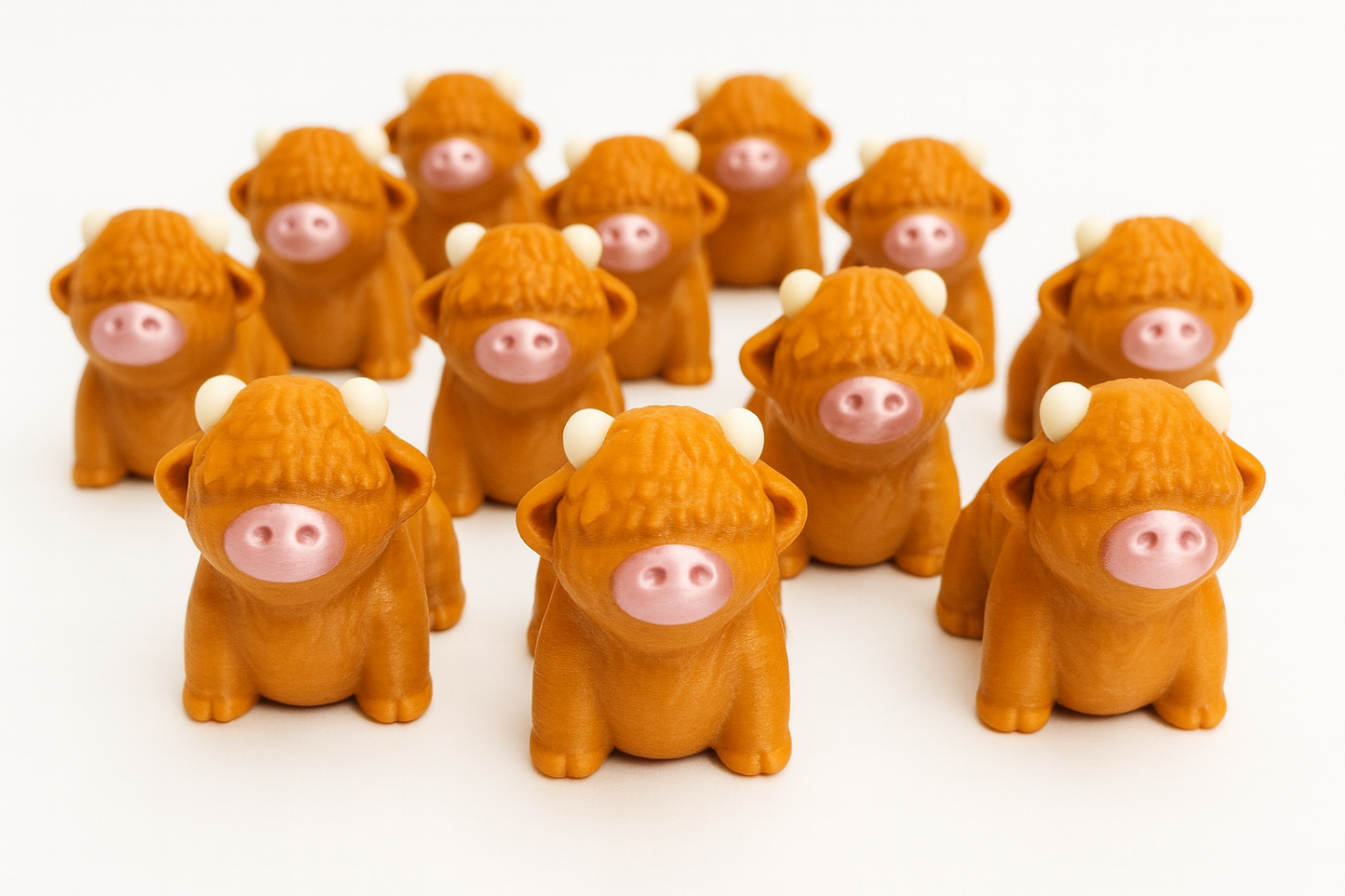 Highland Cow 3D Printed