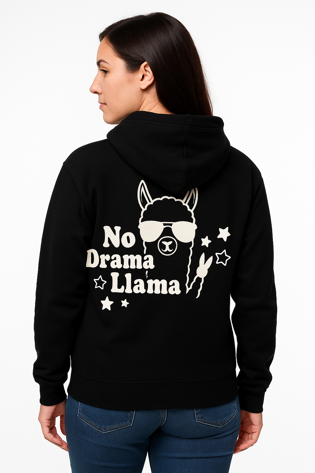 No Drama Llama Hoodie - Differences Not Disabilities
